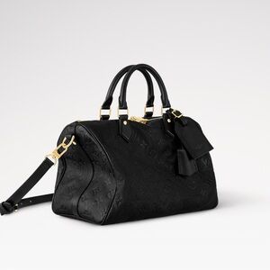 Louis Vuitton Speedy Soft 30 Black Monogram Empreinte Leather Crossbody